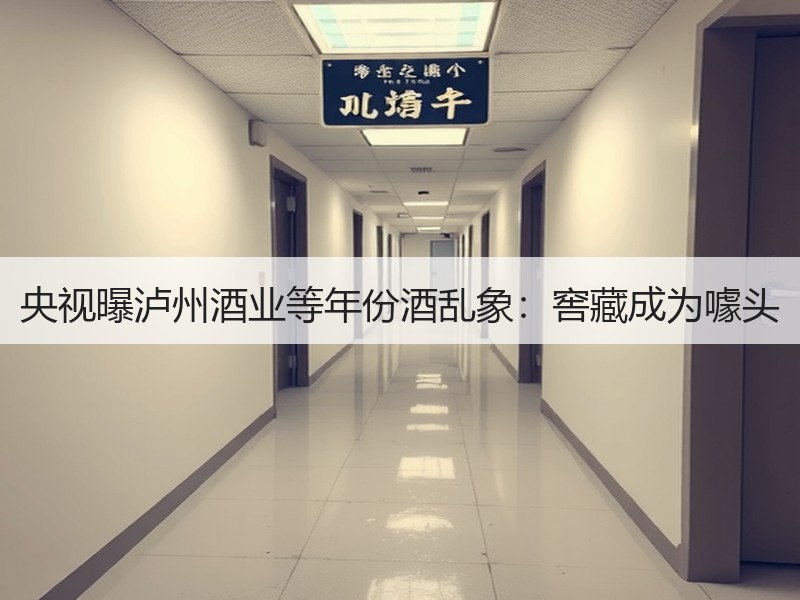 央视曝泸州酒业等年份酒乱象：窖藏成为噱头