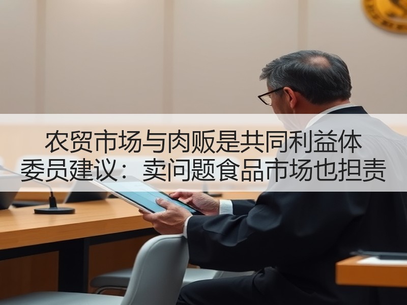 农贸市场与肉贩是共同利益体 委员建议：卖问题食品市场也担责